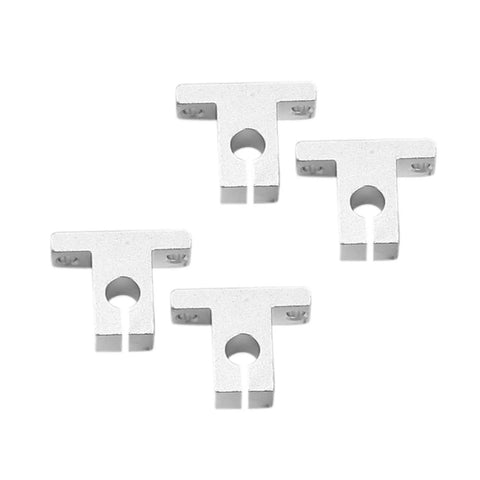 Aluminum brackets from Ender 5 Pro Dual Z Lead Upgrade Kit With Dual Motors Bed Stabilizer Mod for solid 3D printing.