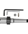 Annular cutter arbor MT3 to 3/4in Weldon shank with coolant, with two hex keys and mounting nut