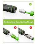 Beefy Outdoor Waterproof RJ45 Ethernet Coupler Shielded Cat7 Cat6a Cat6 IP68 Weatherproof Female To Female Connector setup instructions