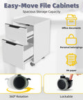 Slick Modular Office Cubicle Workstation For Teams Featuring Instant Plug And Play Power Hub Soft Privacy Panels And Locking Rolling Carts For A Top Notch Workspace Vibe with Easy-Move Lockable File Cabinet.