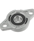 Self Aligning Pillow Block Linear Bearing With Chrome Steel Insert Does Smooth Rotation For Shafts And Quiet Performance Plus Strong Housing Handles Heavy Loads Like A Pro Eight Or Twelve Mm In This Ten Piece Pack For Pros Doing Gear Jobs. 8mm cast iron housing bearing