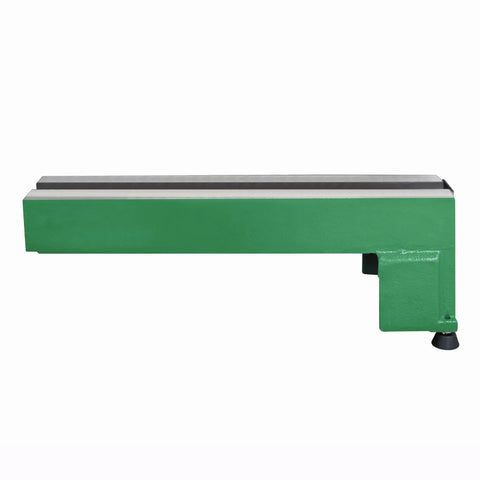 Green Extension Bed For Woodturning Lathe Upgrade For Harbor Freight Central Machinery 65345 10 By 18 Inch Lathe installation view