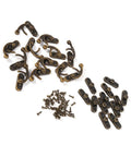 Antique Latch Hook Metal Hasp for Jewelry Boxes and Gift Boxes, Vintage Gold Bronze Finish, with screws and mounting plates