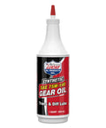 Bottle of 75W-140 Synthetic Gear Oil For Transmissions And Differentials, 1 Quart, with red and black label