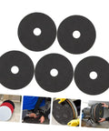 Five Pack 17 Inch Black Microfiber Floor Cleaning Pads For Polishing Scrubbing And Wax Removal Pro Grade Replacement Pads For Industrial And Commercial Floor Care Machines