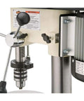 Close-up of All In One Workhorse Bench Top Drill Press And Spindle Sander Combo with 3/4 HP Power, 13 Inch Swing, variable RPM motor.