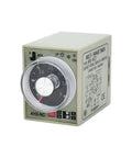 Multi Range 8 Pin Electric Timer Relay With Socket Base For 24V 110V 220V 380V Adjustable Delay And Quick Setup NA/NB/NC/NE/ND Series Plug And Play Ready Reliable Control Timer For Industrial Circuits, front view AH3-NC timer relay