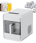 Slick Portable Countertop Ice Maker With Square Cube Batches And Smart Infrared Tracking For Fresh On Demand Chill Plus No Sweat Pullout Drawer.