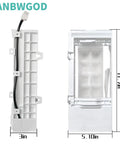 W11455232 Ice Maker Replacement For Refrigerator showing size dimensions and reinforced connectors