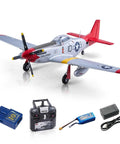 RC Plane For Grownups P51 850mm Wingspan With Vector Flight Stabilization System RTF Includes Battery Charger And Radio