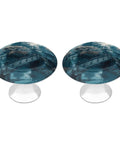 Round Cabinet Knobs With Screws For Dresser Kitchen And Bathroom Stainless Steel Durable Hardware Anti Rust And Anti Corrosion For Drawers And Cabinets Asian Style Finish Easy Install Long Lasting, 1.1 x 0.8, blue scenic print