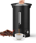 Coffee Urn Hot Beverage Dispenser With Double Wall Stainless Steel Construction Huge 14L 3.7 Gallon Capacity Fast Heating
