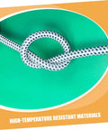 High Temperature Steamer Hose Replacement for All Steam Irons, flexible PVC and nylon tube, durable knotted display