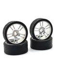 Metal RC Upgrade Wheel Hub Set 26.5mm For Racing Cars Beefed Up Performance Heavyweight Aluminum Replacement Tires And Hubs Durable Spare Parts For Stability And Style Silver Finish