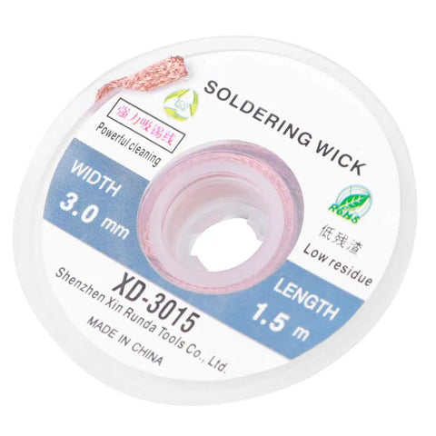 Desoldering Wick Braid For Circuit Boards And DIY Soldering Projects Copper Solder Wick With Fast Absorption Size 3.0mm on reel