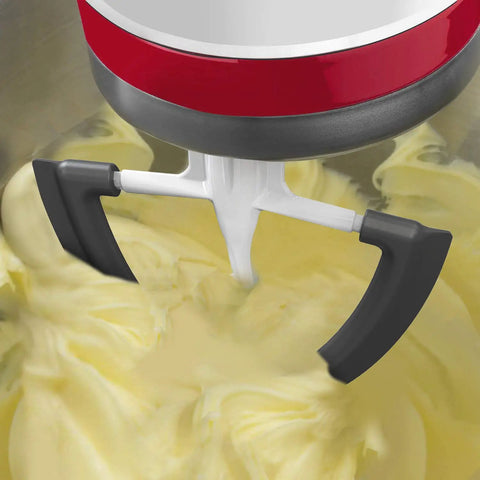 Flex Edge Beater For Tilt Head Stand Mixers Must Have Weeknight Friendly 4.5 To 5 Quart with silicone scraper blending butter