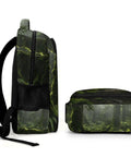 Fern Print Old Growth Forest Unisex Backpack With Large Capacity Built From Durable Polyester for everyday carry side view