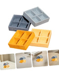 Miniature Storage Box Set For Dollhouse Accessories Made From Durable Resin With Four Grid Compartments Perfect For Storing Candy Nuts Or Tiny Ornaments And Micro Landscape Details For Scene Decor in assorted colors