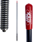 3 Foot Fiberglass CB Radio Antenna With 1000 Watt Rating Black Finish Built Tough Stainless Steel Spring VibraSorb Anti Breakage Design