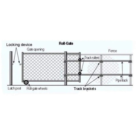 Heavy Duty 6 Inch Wheel Carrier For Chain Link Fence Rolling Gates With Two Rubber Wheels Rut Runner Fits Gate Frames 1 3 8 To 1 7 8 Inches Galvanized Steel For Rust And Corrosion Resistance In Sliding And Rolling Gates