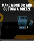 40A MPPT Solar Charge Controller With Remote App Control, Backlit LCD, displaying voltage, temperature sensor visible.
