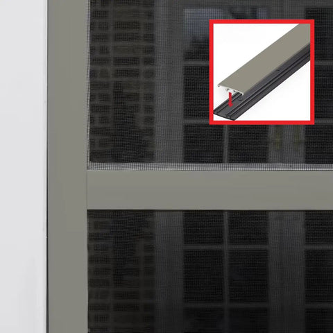 No Sweat Porch Screening System Featuring Durable Vinyl Cap And Base Rails Sold As A 20 Pack Of 1.5 By 96 Inch Continuous Rolls for patio setups.
