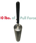 10Lb Pocket Magnetic Pickup Tool With Swinger Hook And Lightweight Aluminum Handle, top view showing 10 lbs pull force