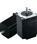 Nema 23 Stepper Motor 8mm Dual Shaft 57HS76 1.8 Degree Beefy Torque For CNC Machines 3D Printers Engraving And Automation Equipment 57x57x76mm Frame Ready To Run, dual shaft view
