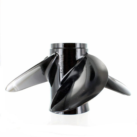 Spitfire 14 Inch By 17 Inch Right Hand Propeller With Flo Torq II Hub Kit Included OEM Marine Propeller Black Finish 15 Tooth Spline Durable Performance For Inboard Outboard Boats