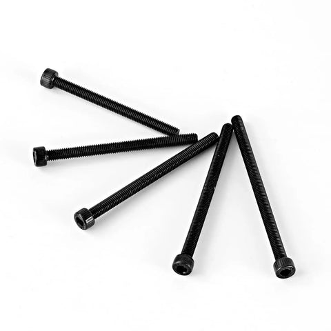 M5 Hex Socket Head Cap Screws Set Heavy Duty 60 65 70 75 80mm Fully Threaded 12.9 Grade Alloy Steel Black Oxide Finish Allen Drive