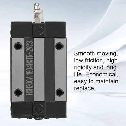 High Grade 20mm Linear Ball Bearing Slide Rail Carriage Block For CNC Machines Smooth Glide Pro Grade Precision Energy Efficient Linear Motion Guide Multi Direction Load Bearing Durable CNC Hardware, front view