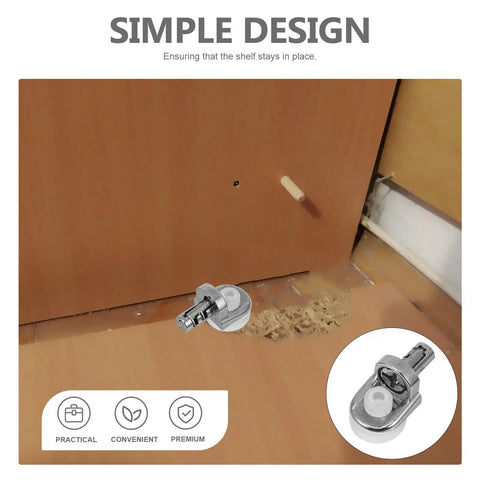 Simple design setup using 20 Pack Zinc Alloy Shelf Pins For Cabinets And Bookcases With Easy Install And Grippy Solid Grip Ideal For Display Cabinets Wardrobes And Glass Partition Panels Silver