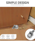 20 Pieces Zinc Alloy Shelf Support Pegs With Suction Cup for cabinet installation, secure and stable grip, silver finish