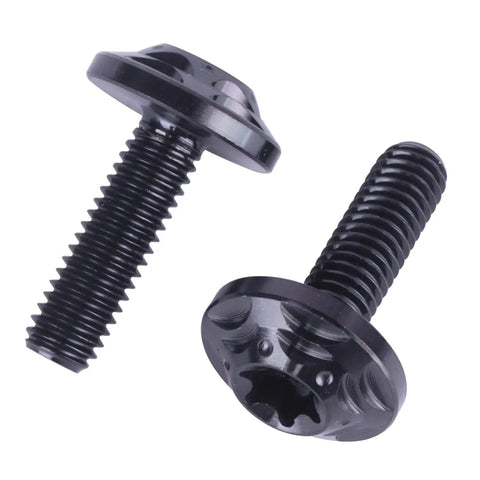 Premium Grade 5 Titanium Bolts, M6 Torx Head Screws, Heavy Duty Black Fasteners, Corrosion Resistant Right Hand Thread.