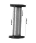 Top Tier Flat Head Knife Handle Screws Coupled With Heavy Gauge Stainless Steel Bolts Lock Down Blade Stability With Quick Thread Adjustments Tight Grip Badass Toolsmith Supply Pack measurement showing a stainless steel handle component.