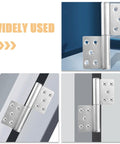 Detachable Flag Hinge Set Stainless Steel Weld On 5 Inch Heavy Duty Door Hinges 2.5mm Thick with installation examples