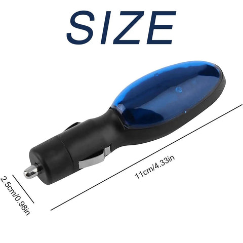 Plug And Play Fuel Saver 10 To 30 Percent Gas Economy Booster For Cars And Trucks Portable Energy Saver shown with dimensions