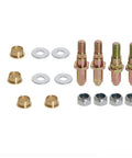 Chevy Silverado Suburban GMC Sierra Tahoe Door Hinge Pins and Bushing Kit Replacement 1999-2007, 4-Piece Zinc Plated Pins With Bushings