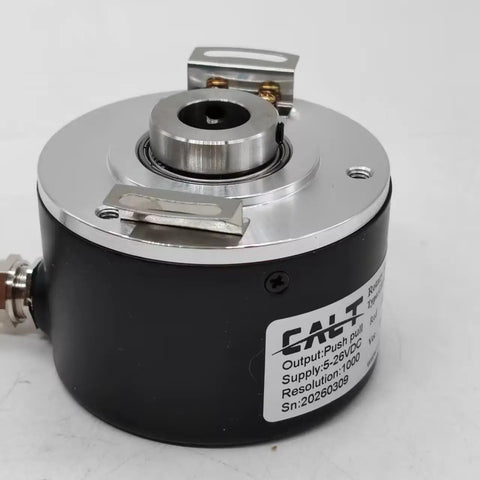 60mm Outer Diameter Hollow Shaft Rotary Encoder 5V DC Line Drive Output 1000 Pulses Per Revolution Heavy-Duty Workhorse Sensor