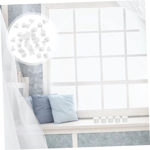 Top Shelf Abs Plastic Blind Bottom Rail End Caps For Roller Vertical And Horizontal Blinds Straight Up Heavy Duty Design No Drama Setup Durable Window Treatment Gear Fresh Mixed Colors Bulk Pack
