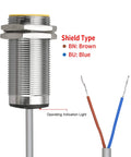10mm Inductive Proximity Sensor Switch Embedded Cylindrical Type With 90 To 250V AC 2 Wire No Normally Open 400mA