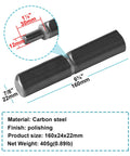 Beefed-Up Heavy Duty Weld On Bullet Hinge Set 6-3/8 Inch By 1 Inch Weldable Barrel Hinges for Swing Doors Gates and Trailer Ramps