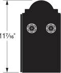 Outdoor Accents Mission Collection Decorative Post Base Cover For 6x6 Posts detail diagram with dimensions.