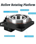 Heavy Duty Hollow Rotary Indexing Plate For CNC Router 4Th And 5Th Axis Tilt Table Using Zero Play 360 Rotation with cross roller bearing