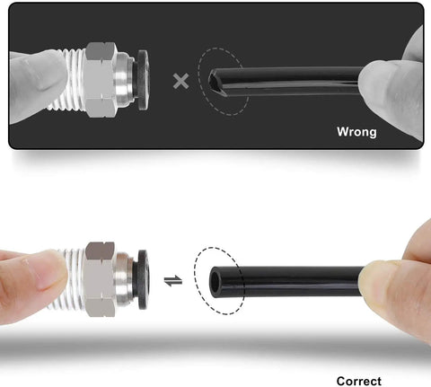 Heavy Duty Nylon Air Line 25Ft Half Inch OD Pneumatic Tube connection instructions for compressors and auto repair.