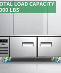 Commercial stainless steel refrigerator with industrial swivel casters with brake 6 inch heavy duty caster set of 4 here shown installed