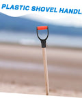 2 Pack D Shaped Shovel Handle Replacement Grip For Gardening Durable Plastic No Slip Palm Friendly Comfort Fit For Digging