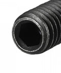 Close-up of a Heavy Duty Ball Point Set Screws M6 x 20mm High Carbon Steel Hex Socket Grub Screw with visible threading and socket