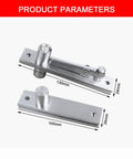 360 Degree Shaft Swivel Wood Door Hinge With Concealed Mount And Adjustable Gap Up And Down Pivot Hardware shown in detail