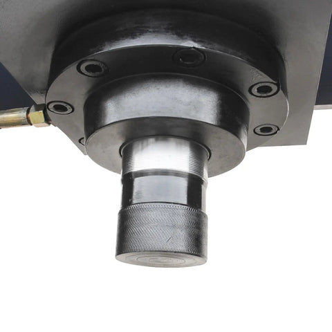 Close-up of ram mechanism on 25-Ton H-Frame Hydraulic Shop Press Workhorse With Foot Pedal And Pressure Gauge, HP-25F